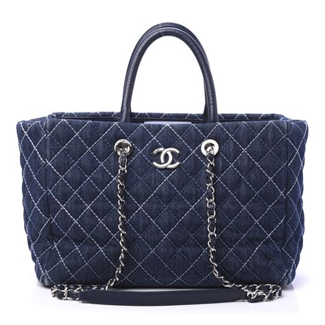 shopper chanel preco|Chanel denim shopping bags.